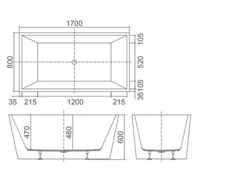 BATHTUB/SKY-60"/67"