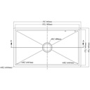 311710 LARGE CORNER RADIUS SINGLE BOWL SINK