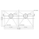 301616 CORNER RADIUS DOUBLE BOWL SINK