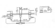 531497C 3-HOLE WASHBASIN FAUCET