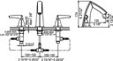 10110002C 3-HOLE WASHBASIN FAUCET