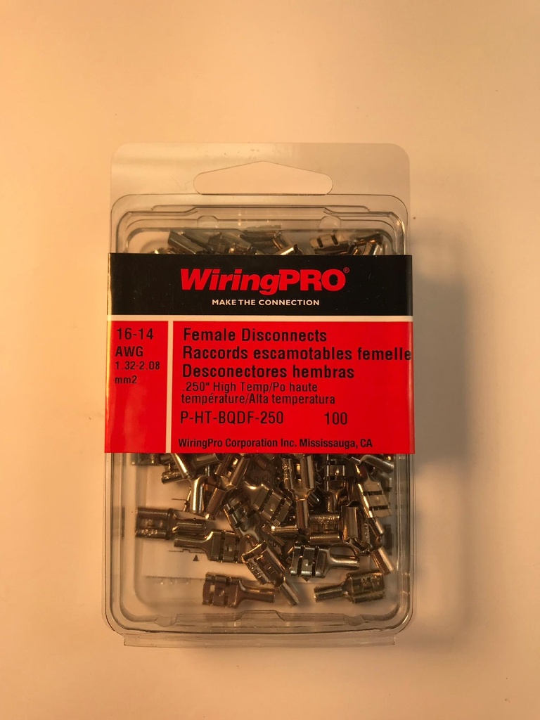 16-14 High Temp Female Disconnect .250"