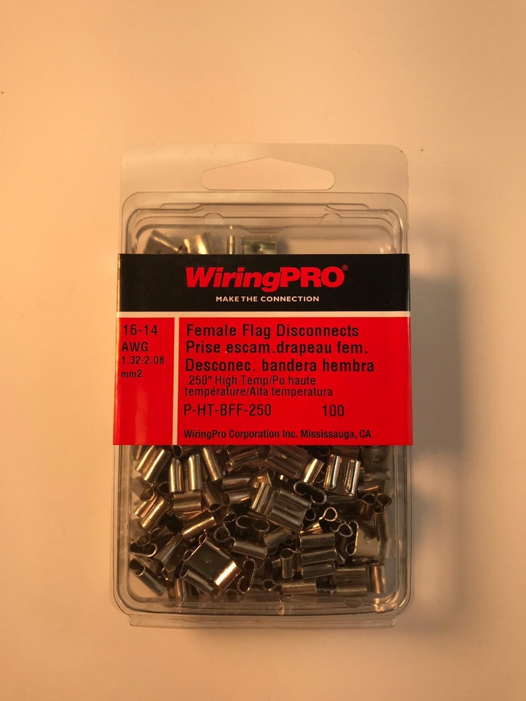 16-14 High Temp Female Flag Disconnect .250"