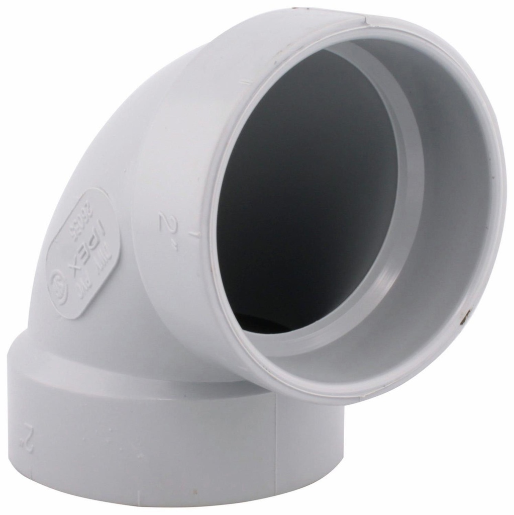 2"x90D PVC DWV ELBOW HxH SYSTEM 15