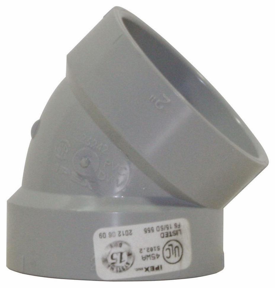 2"x45D PVC DWV SHORT TURNELBOW HxH SYSTEM 15