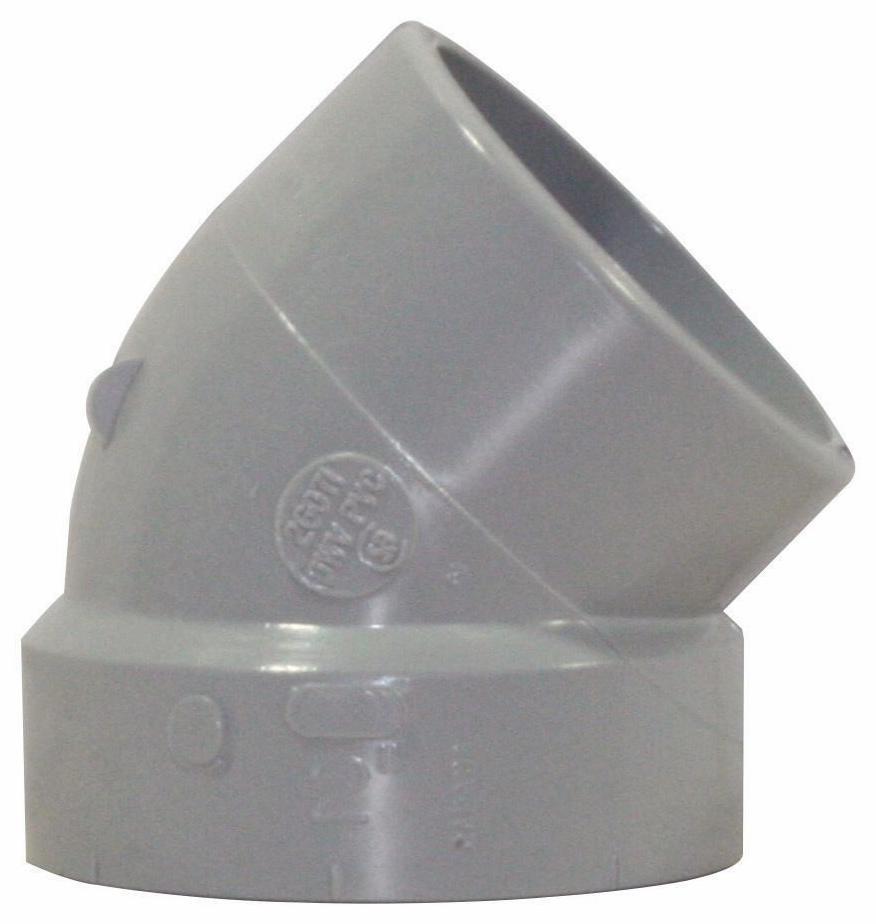 2"x45D PVC DWV SHORT TURNELBOW SPxH SYSTEM 15