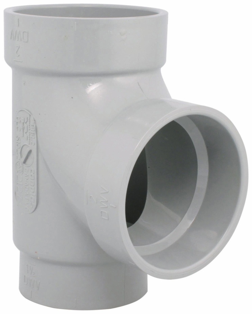 2"x1 1/2"x1 1/2" PVC DWV SAN TEE HxHxH SYSTEM 15