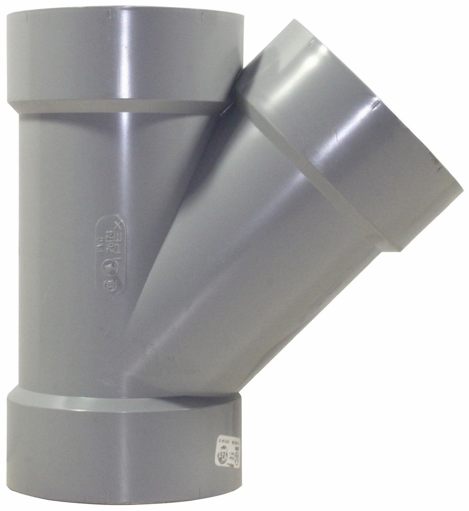 4"x45D PVC DWV WYE HxHxH SYSTEM 15
