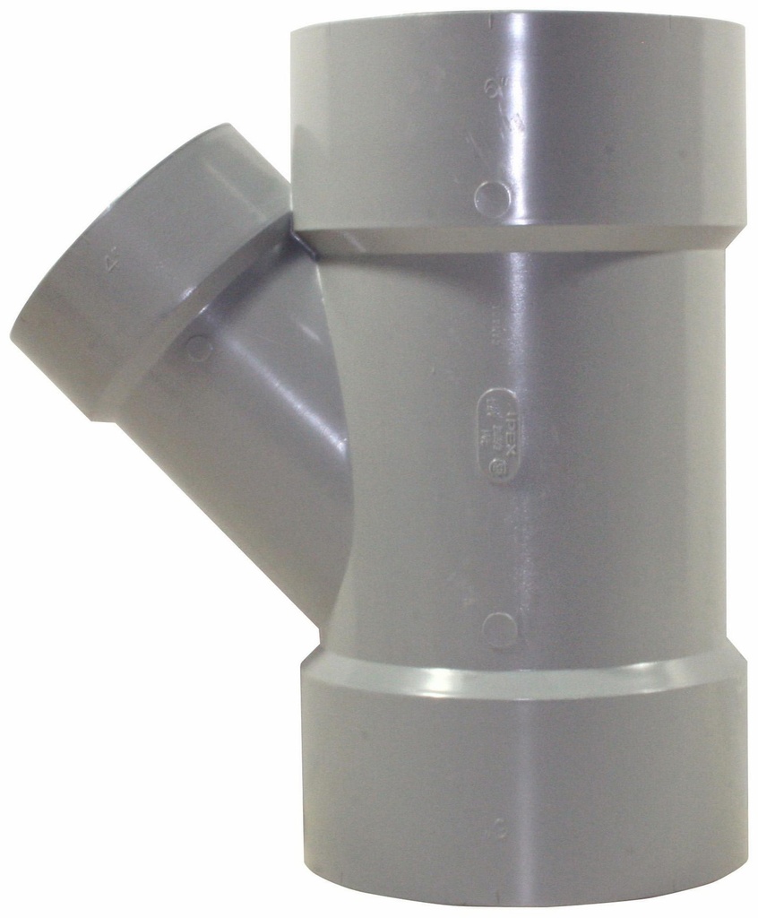 4"x2"x45D PVC DWV WYE HxHxH SYSTEM 15
