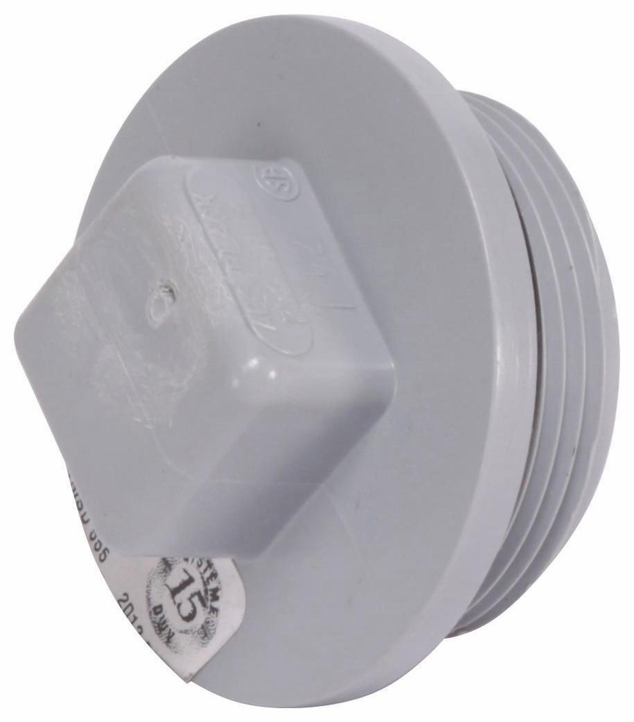 1 1/2" PVC DWV PLUG C/O MPT SYSTEM 15