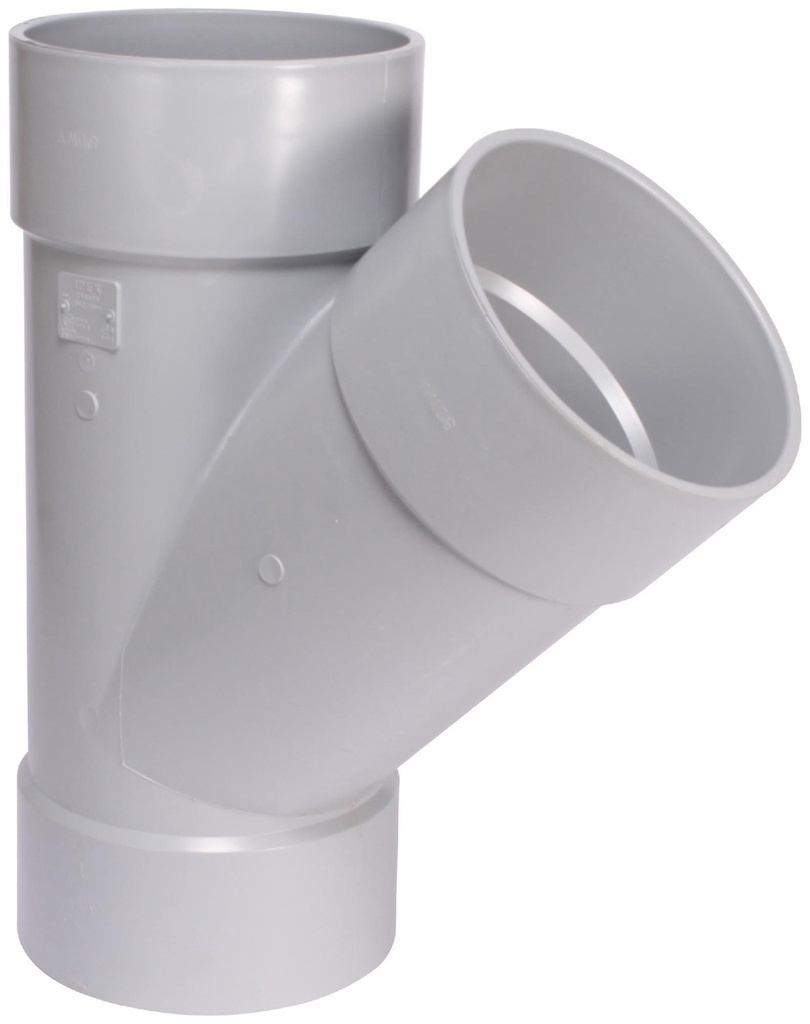 8"x45D PVC DWV WYE HxHxH SYSTEM 15