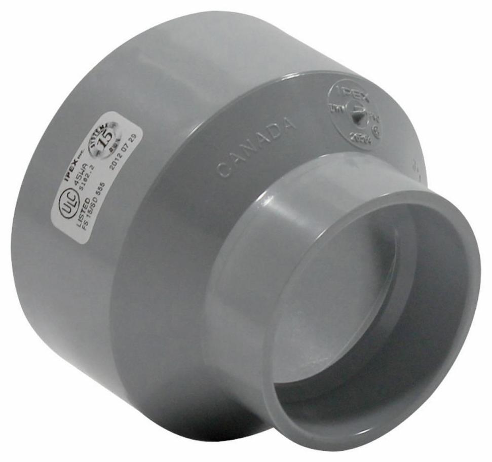 3"x2" PVC DWV COUPLING HxH SYSTEM 15