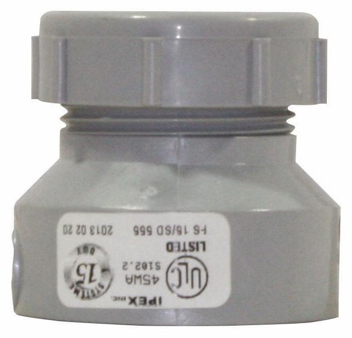 1 1/2"x1 1/4" PVC DWV TRAP ADPT HxSJ SYSTEM 15