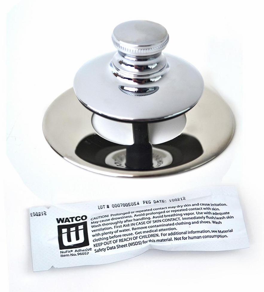 Universal NuFit Push Pull Bathtub Stopper