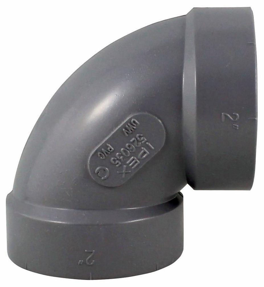 2"x90D PVC DWV ELBOW HxH SYSTEM XFR