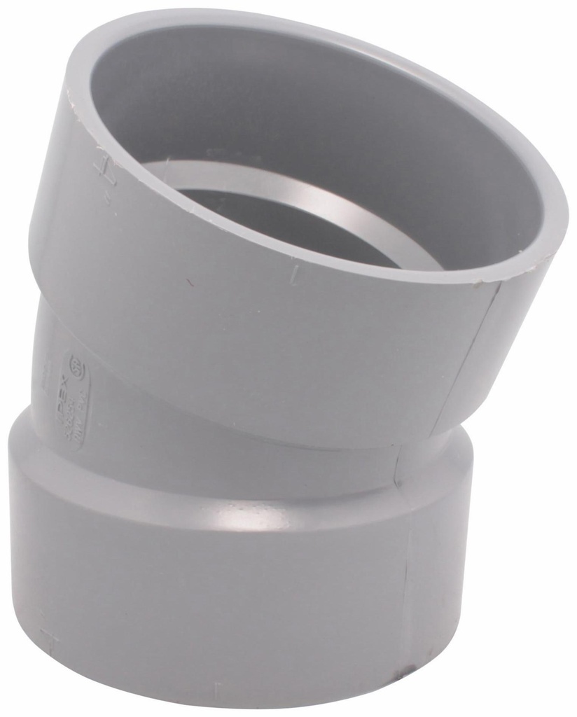 4"x22 1/2D PVC DWV ELBOW HxH SYSTEM XFR