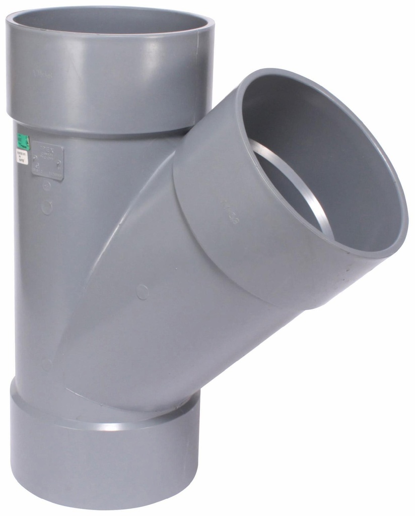 8"x45D PVC DWV WYE HxHxH SYSTEM XFR