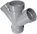 3"x45D PVC DWV DOUBLE WYE HxHxHxH SYSTEM XFR