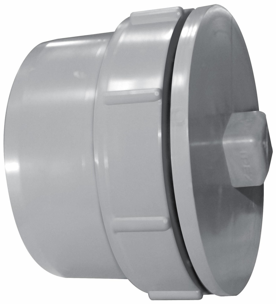 4" PVC DWV FTG C/O W/ PLUG SPxGSKT PLUG SYSTEM XFR