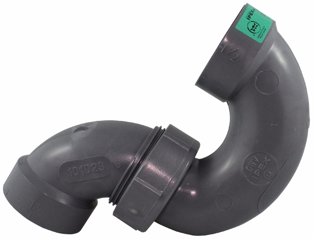 1 1/2" PVC DWV P TRAP UNION HxH SYSTEM XFR