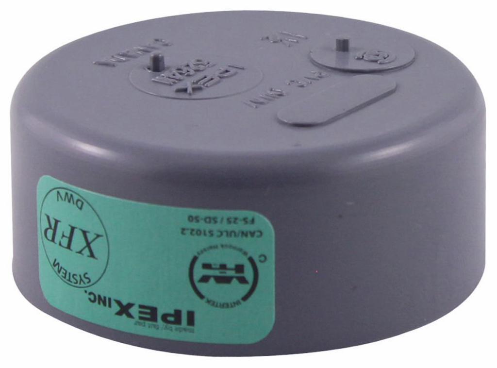 1 1/2" PVC DWV SLIP CAP HUB SYSTEM XFR