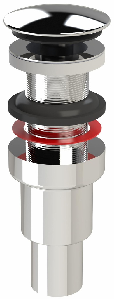 Clicker Bathroom Vessel Sink Drain less Overflow