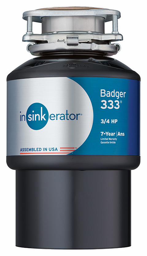 Badger 333 Continuous Feed Food Waste Garbage Disposal 3/4 HP (with Cord)