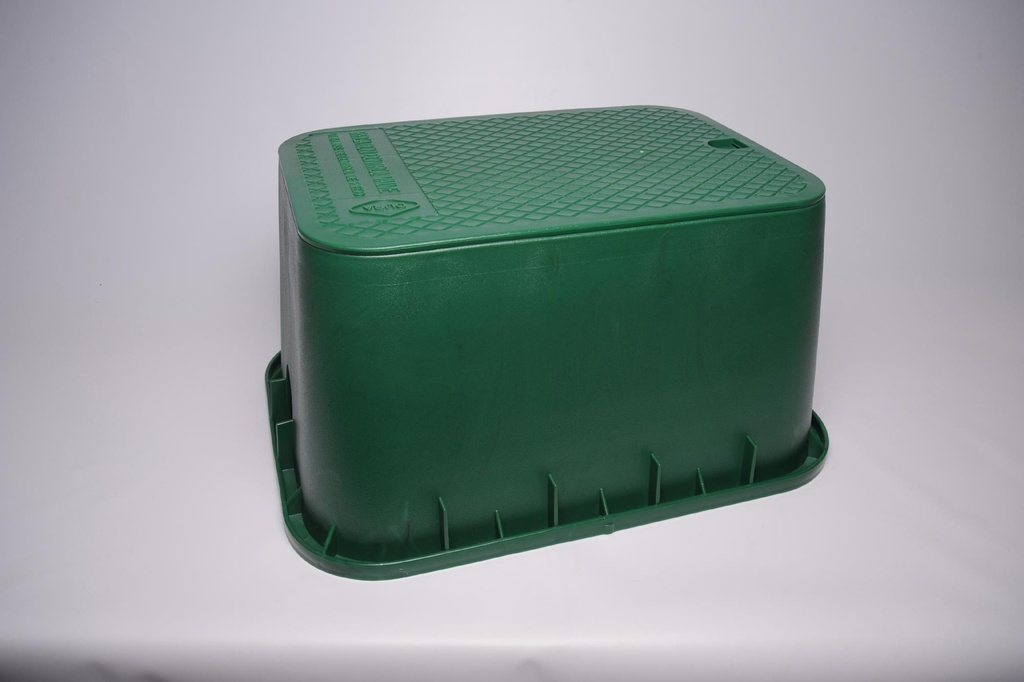 15 x 21 x 12 Green Valve Box with Green ICV Lid