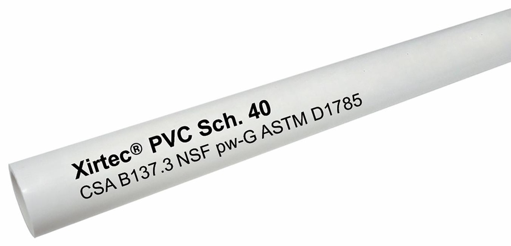 1-1/4" x 20' Non-CSA Sch40 PVC Pipe