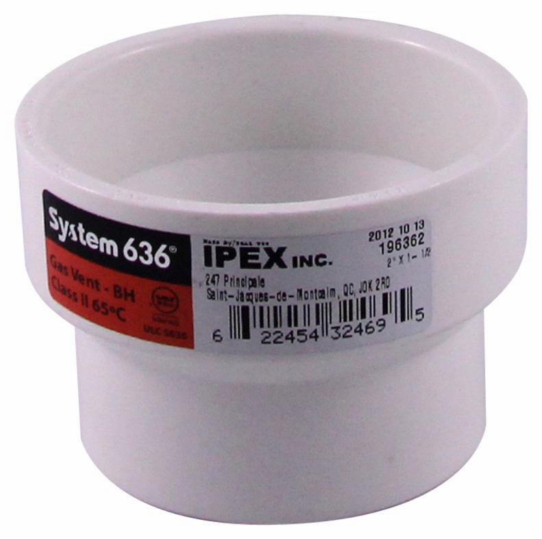 2"x1 1/2" PVC FGV INCR. CPLG HxH SYSTEM 636