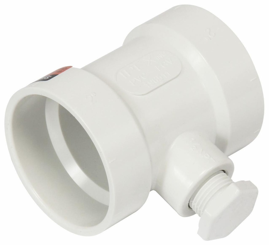 2"x2"x1/2" PVC FGV ACCESS TEE HxHxFPT SYSTEM 636