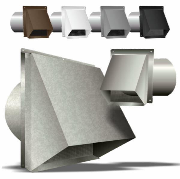 6" Fresh Air Intake Projection Hood Black