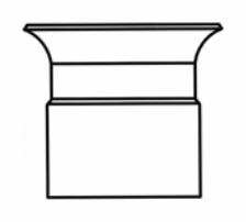 2  PVC DB2/TEL ORANGE      BELL END