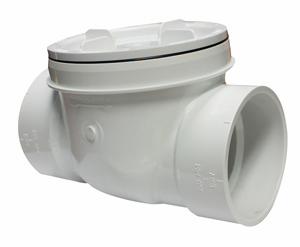 4 PVC DWV WHITE BACKWATER V