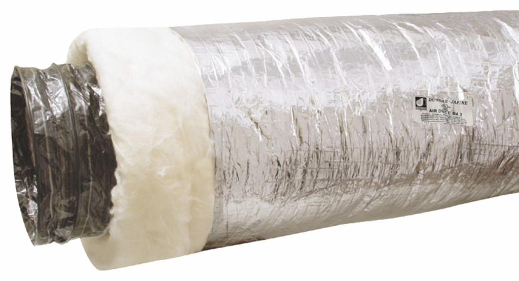 5" X 25' Flexible Insulated Duct - Silver Jacket R4.2