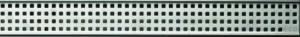 Quartz Plus 27" Square Grate Design Linear Shower Drain