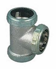 Slip Joint Tee CP Brass 20ga 1 1/2