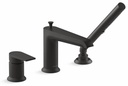 Hint 1-Handle Roman Tub Faucet with Hand Shower