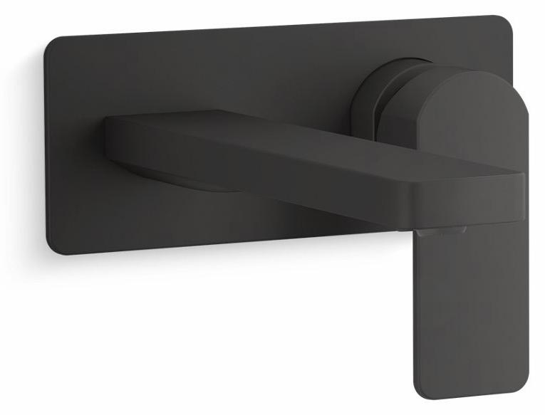 Parallel 1-Handle Wall Mount Bathroom Faucet