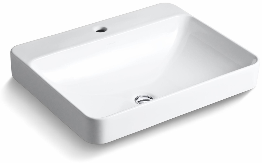 Vox Rectangle 1-Hole Bathroom Vessel Sink