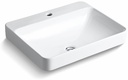 Vox Rectangle 1-Hole Bathroom Vessel Sink