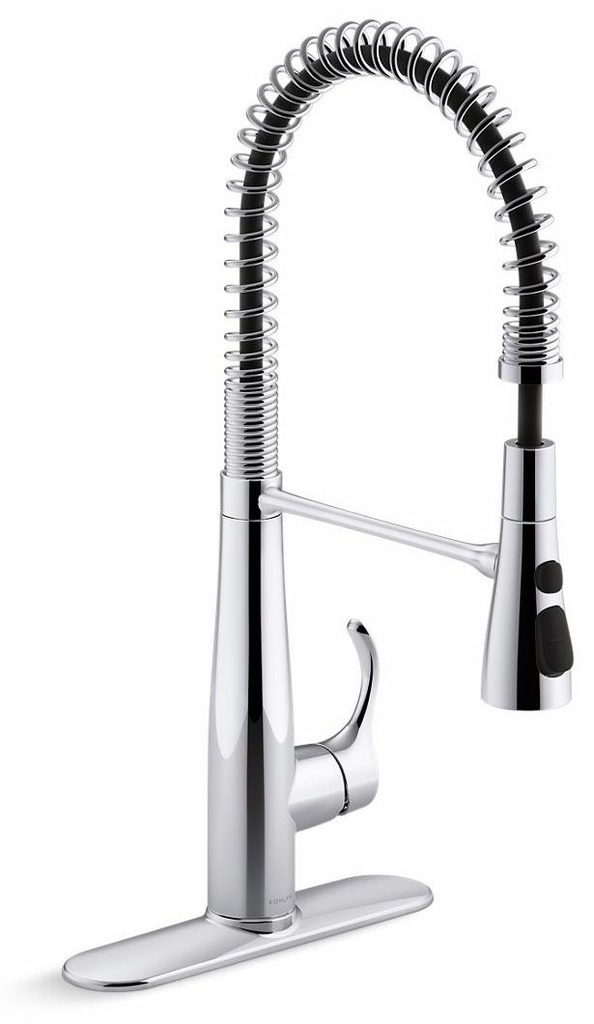 Simplice Semi-Professional Kitchen Faucet with Spring Pulldown Spray
