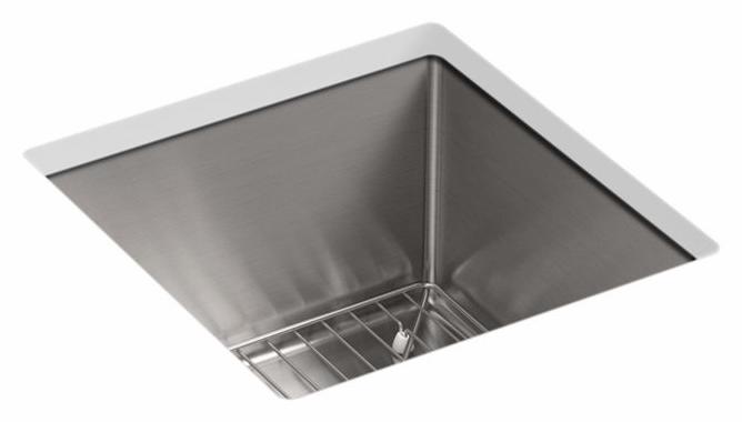 Strive 15" Undermount Bar Sink with Rack