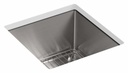 Strive 15" Undermount Bar Sink with Rack