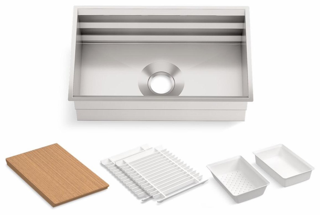 Prolific 29" 1 Bowl Undermount Workstation Kitchen Sink