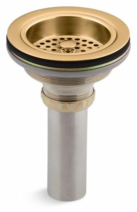 Duostrainer Sink Drain and Strainer with Tailpiece