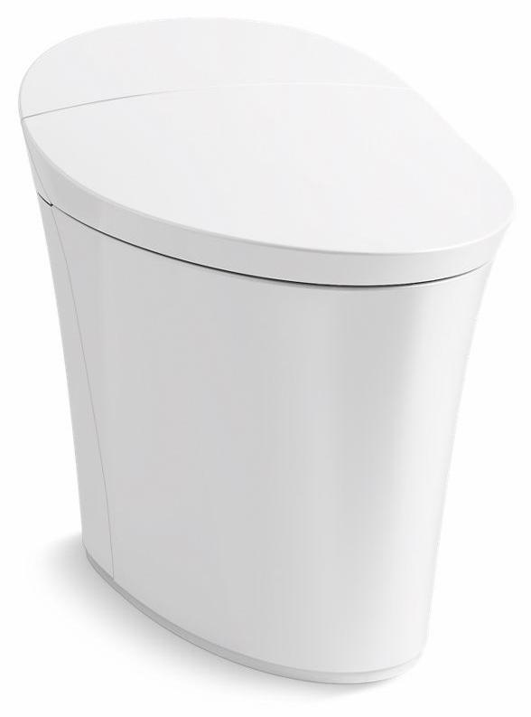 Veil Comfort Height Intelligaent 1-Piece Skirted Elongated Dual Flush Toilet