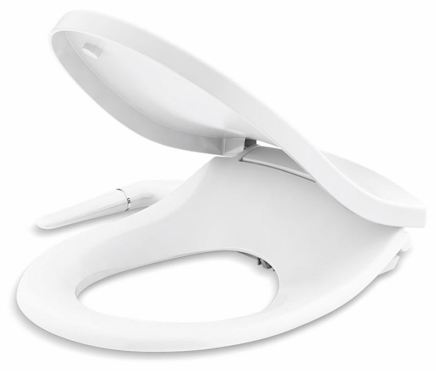 Puretide Quiet-Close Round Front Manual Bidet Toilet Seat