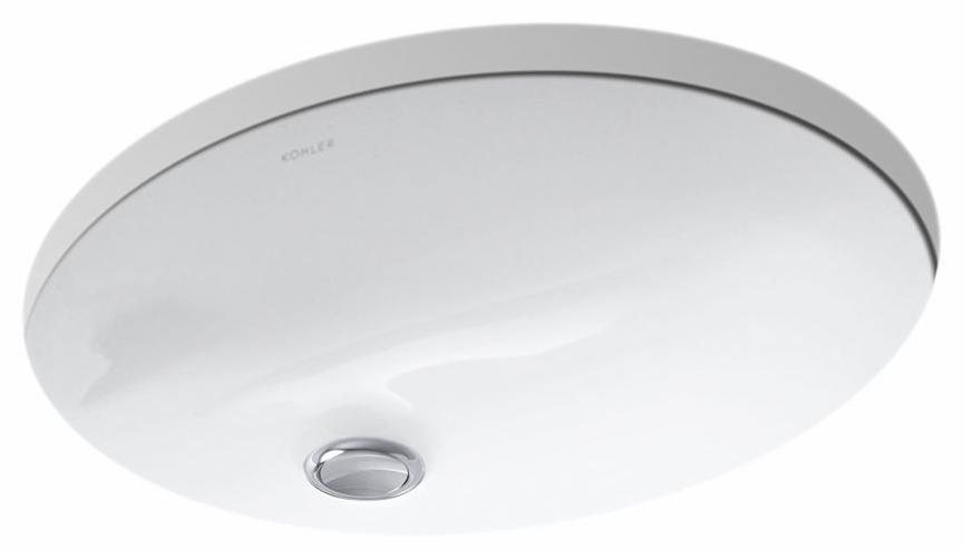 Caxton Oval 15"x12" Undermount Bathroom Sink