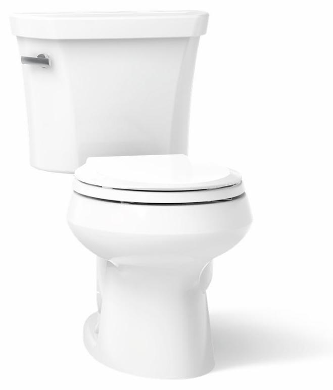 Wellworth 2-Piece Round Front 1.6 GPF Toilet (less seat)